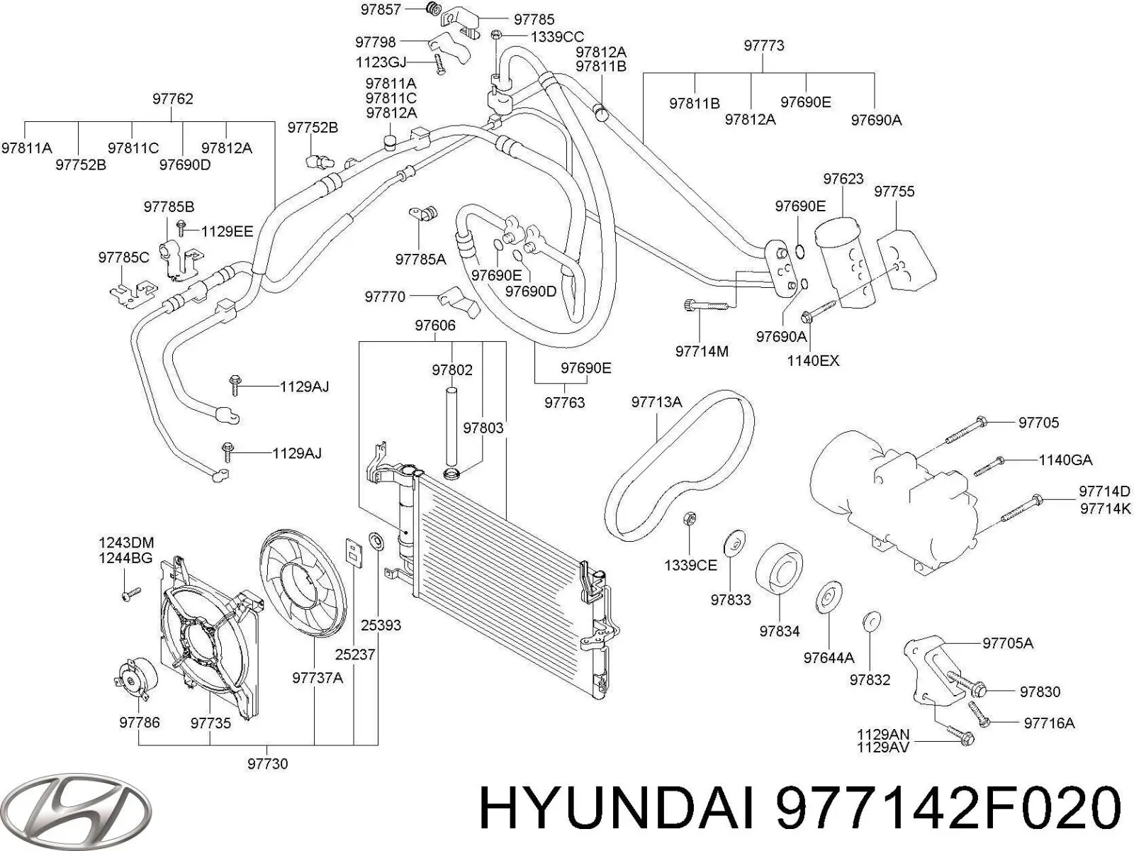  Hyundai/Kia 977142F020 цена, от  USD