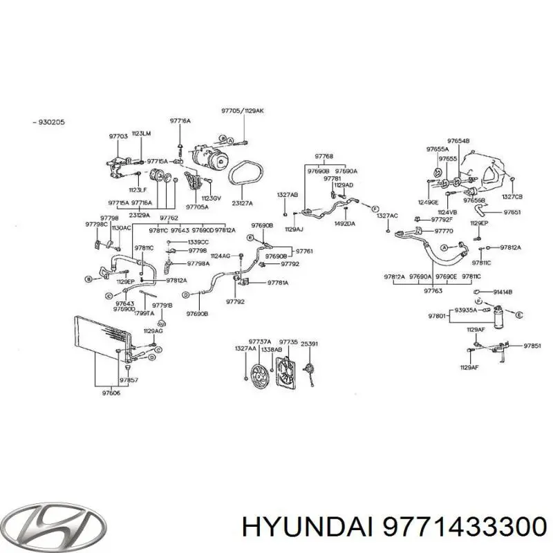 Parafuso do compressor de aparelho de ar condicionado para Hyundai Sonata 