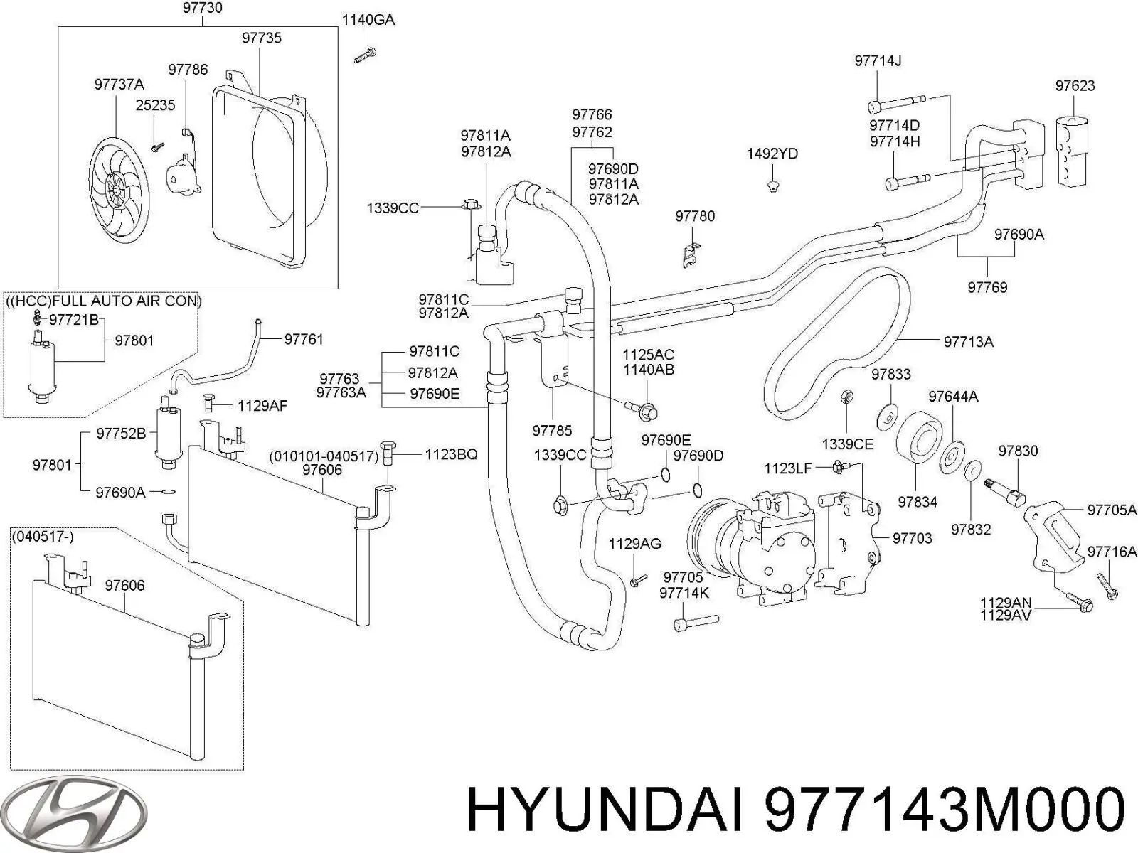  977143M000 Hyundai/Kia