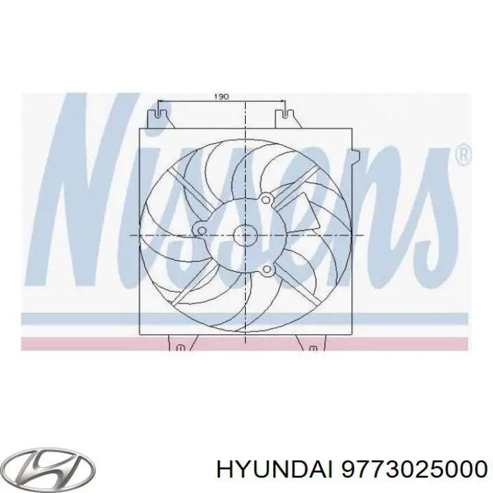 Электровентилятор кондиционера в сборе (мотор+крыльчатка) Hyundai/Kia 9773025000 цена, от 10.28 USD