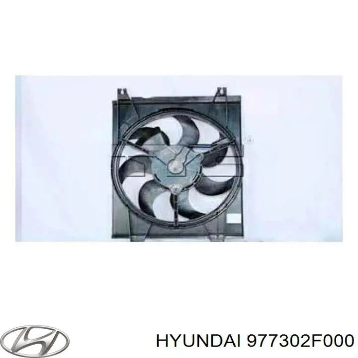 Купить 977302F000 Hyundai/Kia Диффузор радиатора кондиционера, в сборе с крыльчаткой и мотором