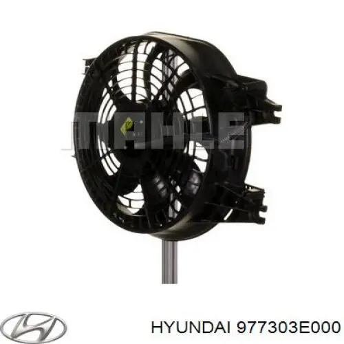977303E000 Hyundai/Kia диффузор радиатора кондиционера, в сборе с крыльчаткой и мотором