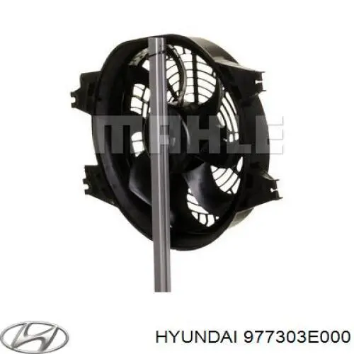 Купить 977303E000 Hyundai/Kia Диффузор радиатора кондиционера, в сборе с крыльчаткой и мотором