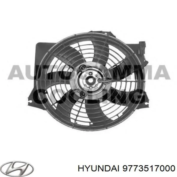 Диффузор радиатора охлаждения Hyundai/Kia 9773517000
