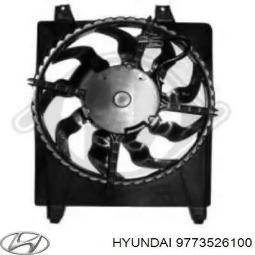 9773526100 Hyundai/Kia диффузор радиатора кондиционера