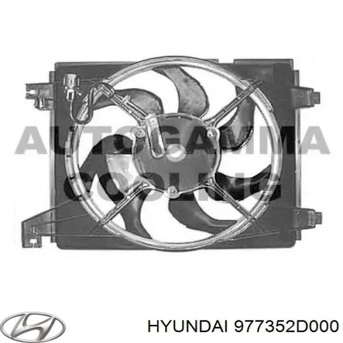Диффузор радиатора кондиционера на Hyundai Elantra 