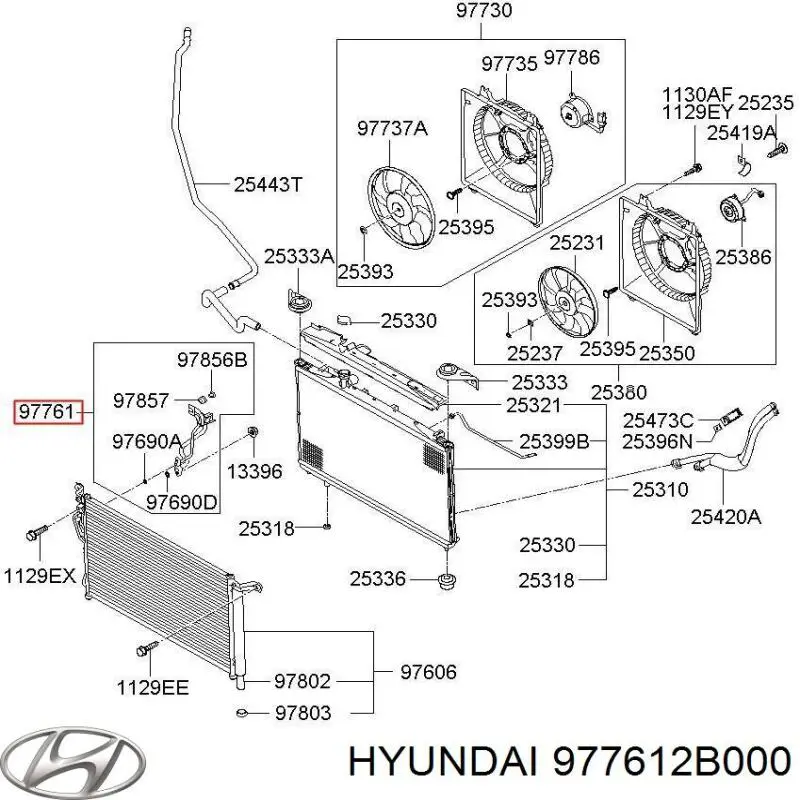  Hyundai/Kia 977612B000 цена, от 29.10 USD