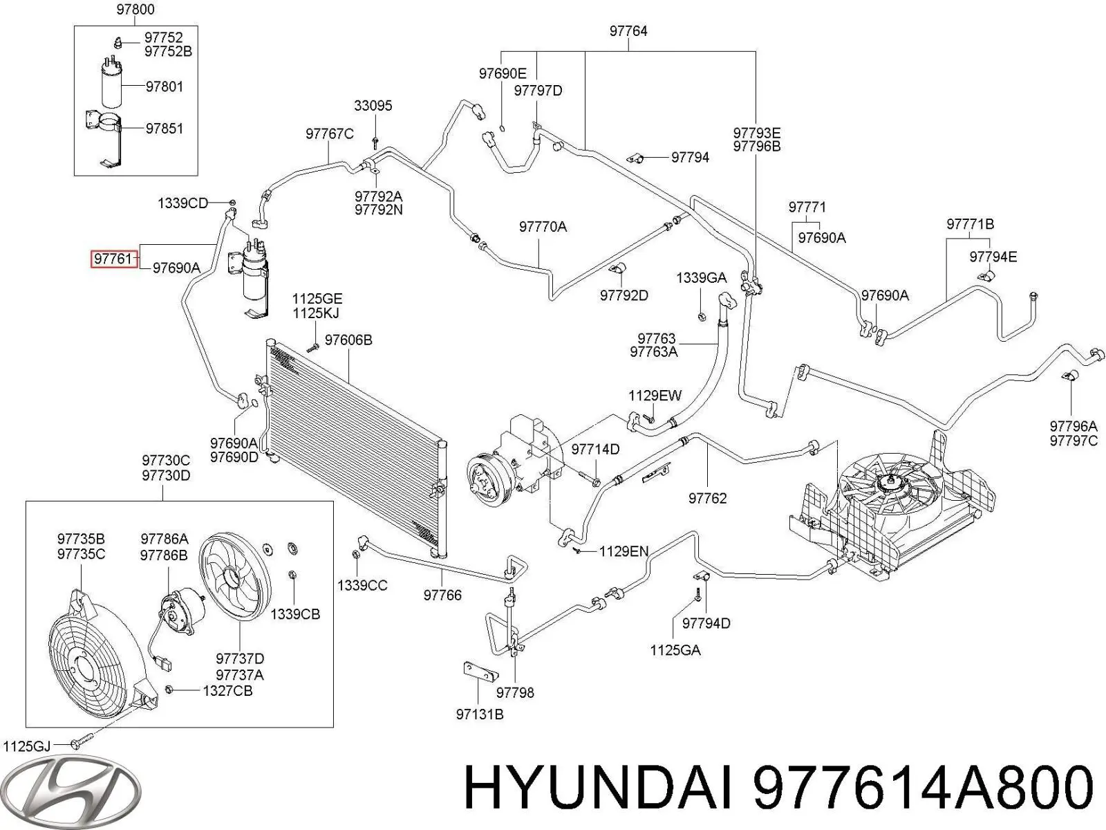  Hyundai/Kia 977614A800 цена, от 50.30 USD
