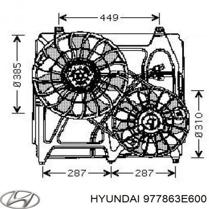  977863E600 Hyundai/Kia