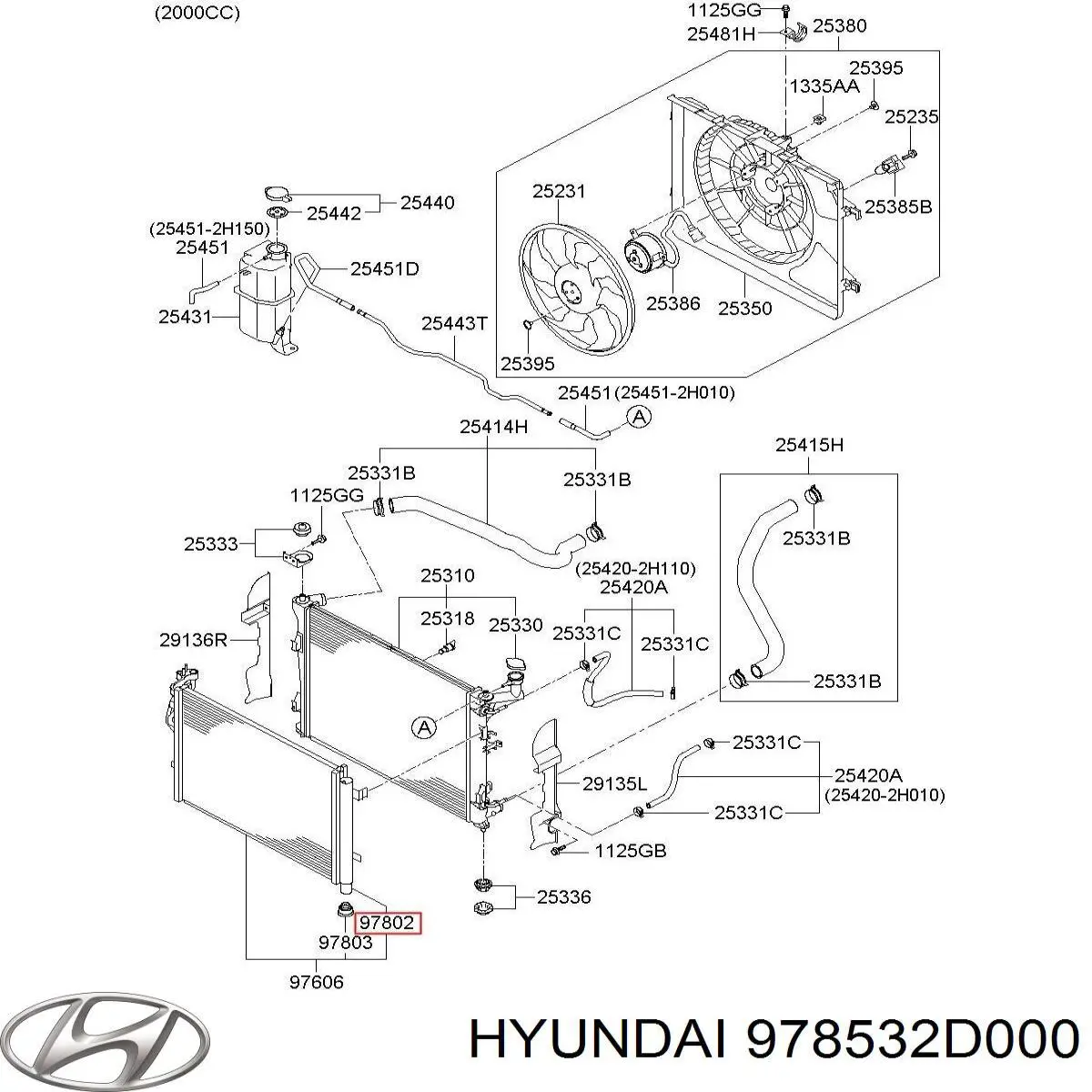 Осушитель кондиционера 978532D000 Hyundai/Kia