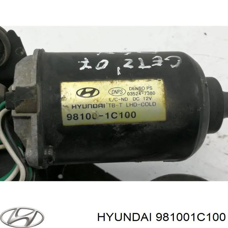 981001C100 Hyundai/Kia мотор стеклоочистителя лобового стекла