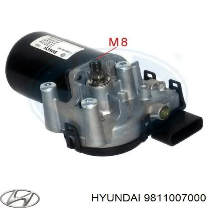 Мотор стеклоочистителя HYUNDAI 9811007000