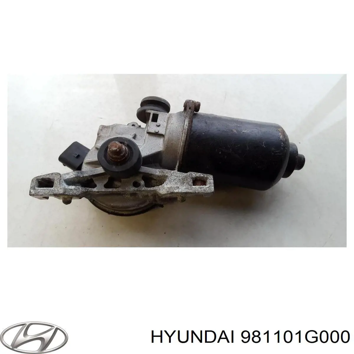 Мотор стеклоочистителя лобового стекла Hyundai/Kia 981101G000