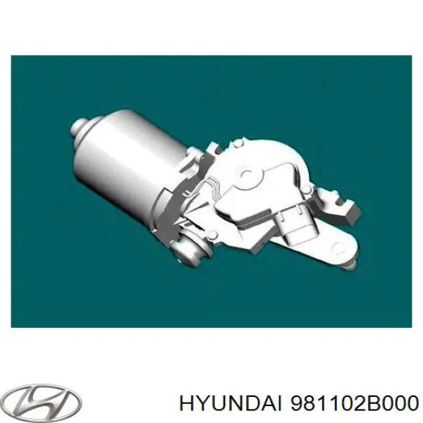 Мотор стеклоочистителя лобового стекла на Hyundai Santa Fe II 