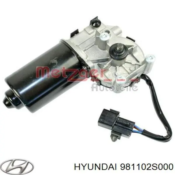Мотор стеклоочистителя лобового стекла Hyundai/Kia 981102S000