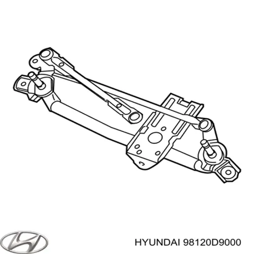 98120D9000 Hyundai/Kia Трапеция стеклоочистителя