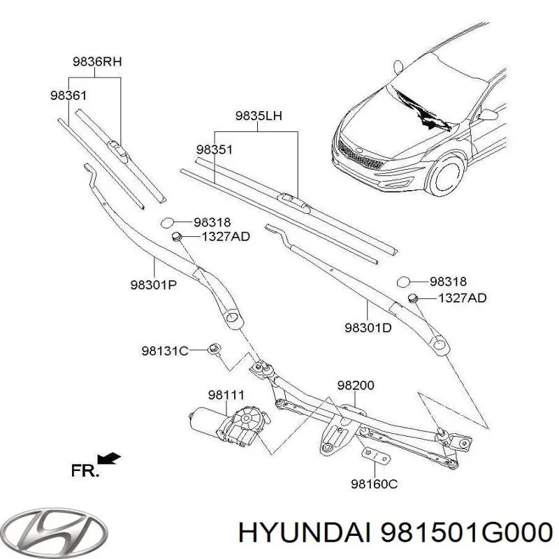 Купить 981501G000 Hyundai/Kia 