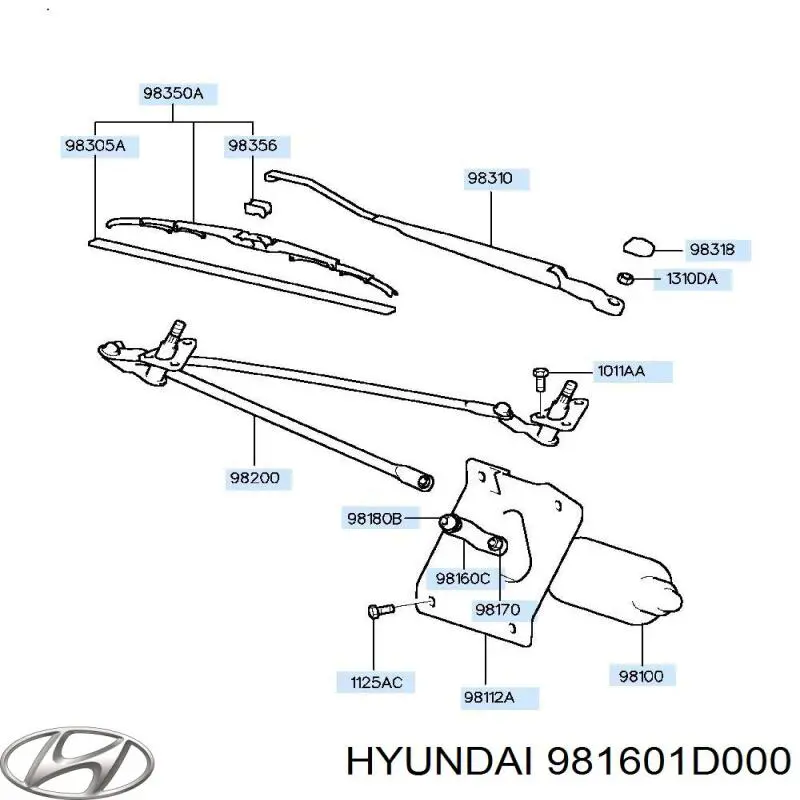 Купить 981601D000 Hyundai/Kia 