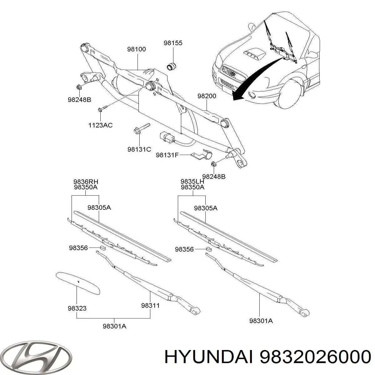  9832026000 Hyundai/Kia