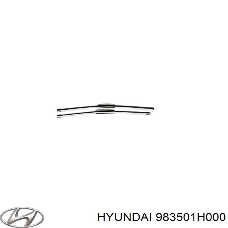 Купить 983501H000 Hyundai/Kia Щетка-дворник лобового стекла водительская