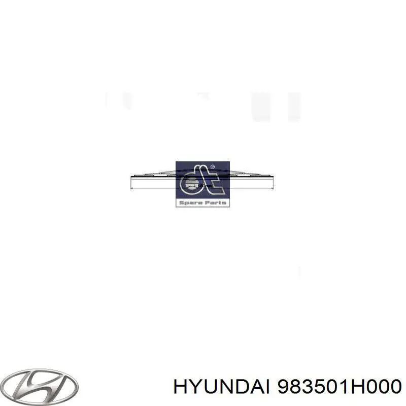 Щетка-дворник лобового стекла водительская 983501H000 Hyundai/Kia
