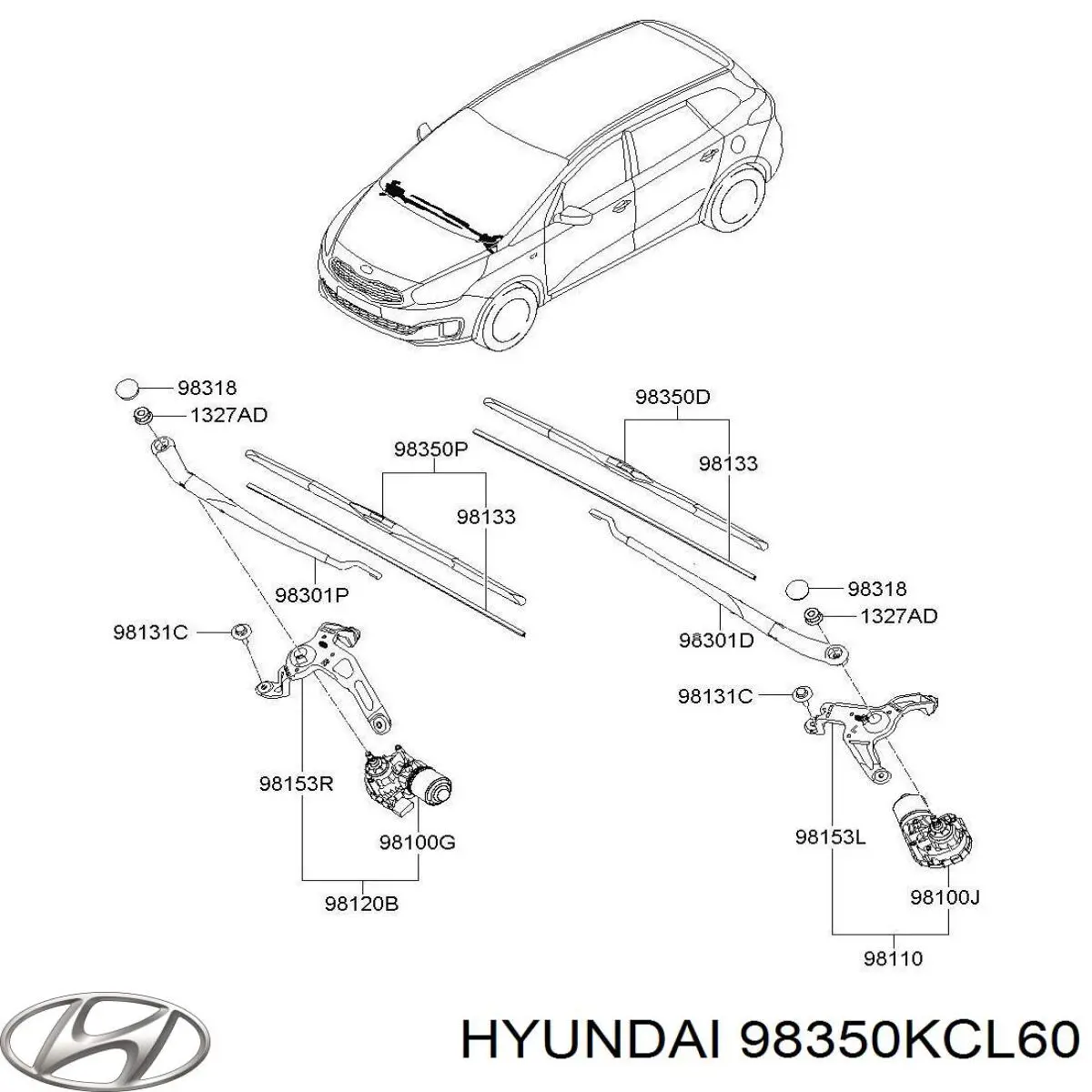 Купить 98350KCL60 Hyundai/Kia 