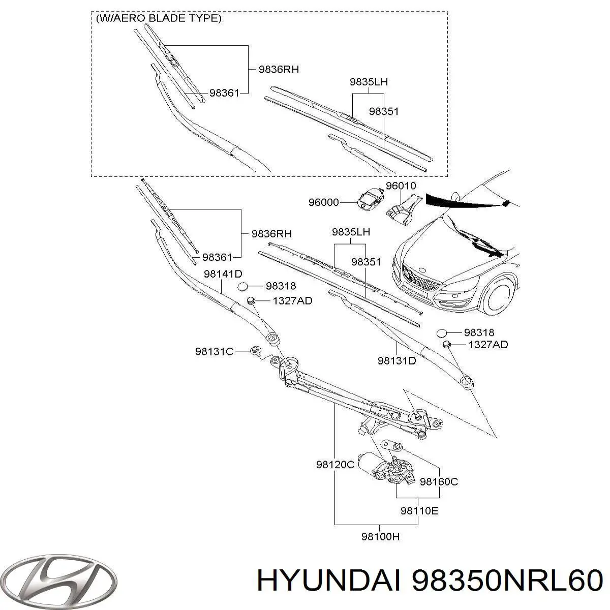 Купить 98350NRL60 Hyundai/Kia 