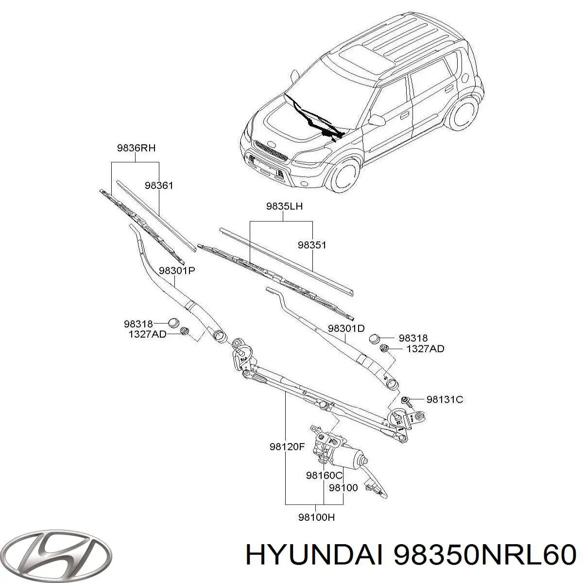 98350NRL60 Hyundai/Kia 