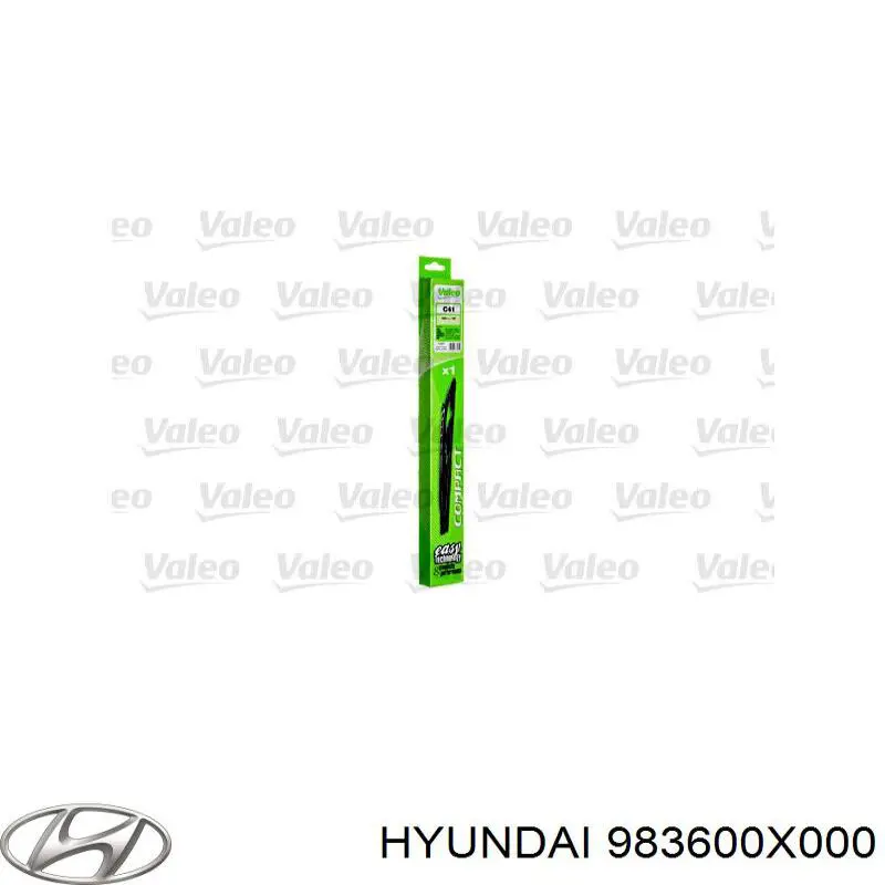 Щетка-дворник лобового стекла, пассажирская Hyundai/Kia 983600X000 цена, от 6.93 USD
