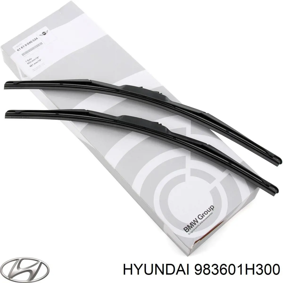 983601H300 Hyundai/Kia щетка-дворник лобового стекла пассажирская