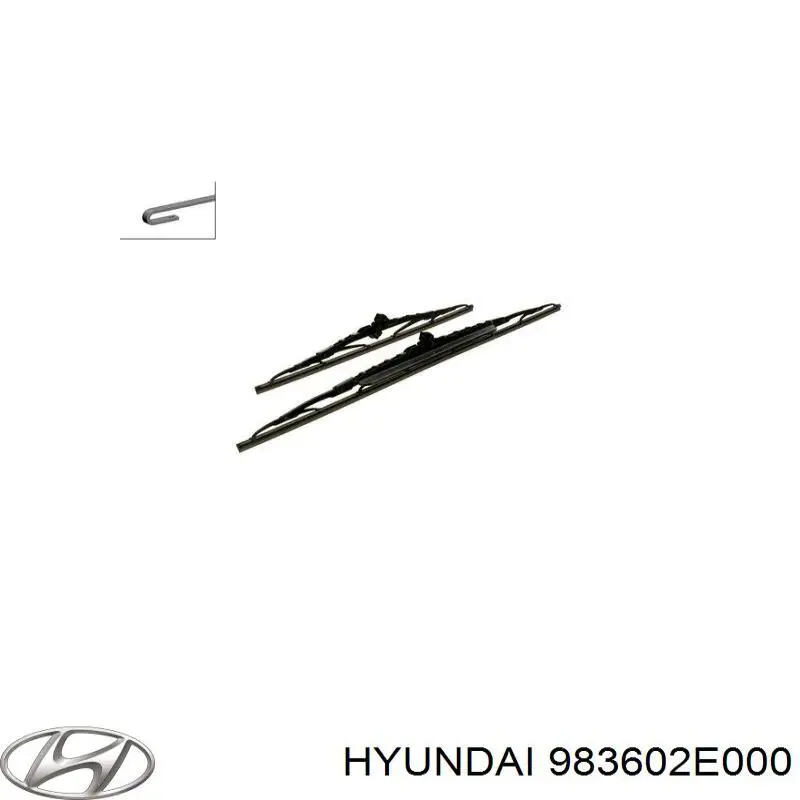983602E000 Hyundai/Kia Щетка стеклоочистителя лобового стекла, пассажирская