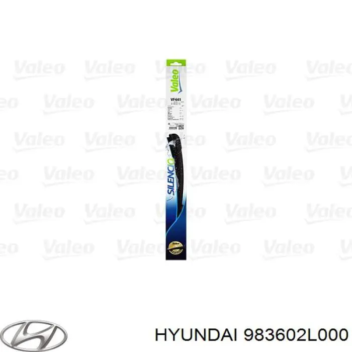 983602L000 Hyundai/Kia limpa-pára-brisas do pára-brisas de passageiro