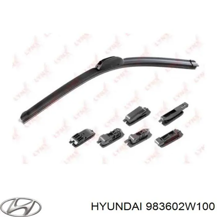 Щетка-дворник лобового стекла, пассажирская Hyundai/Kia 983602W100 цена, от 11.31 USD