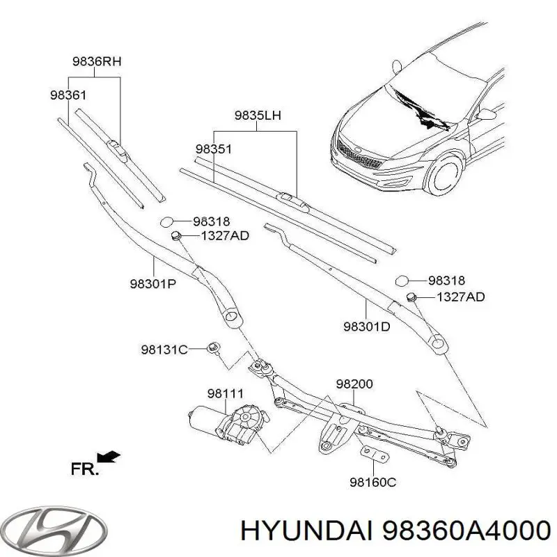 Купить 98360A4000 Hyundai/Kia 