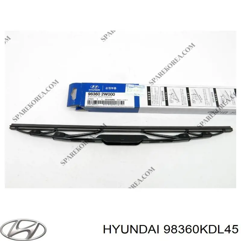 Щетка-дворник лобового стекла пассажирская 98360KDL45 Hyundai/Kia
