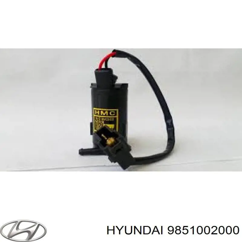 9851002000 Hyundai/Kia насос-мотор омывателя стекла переднего