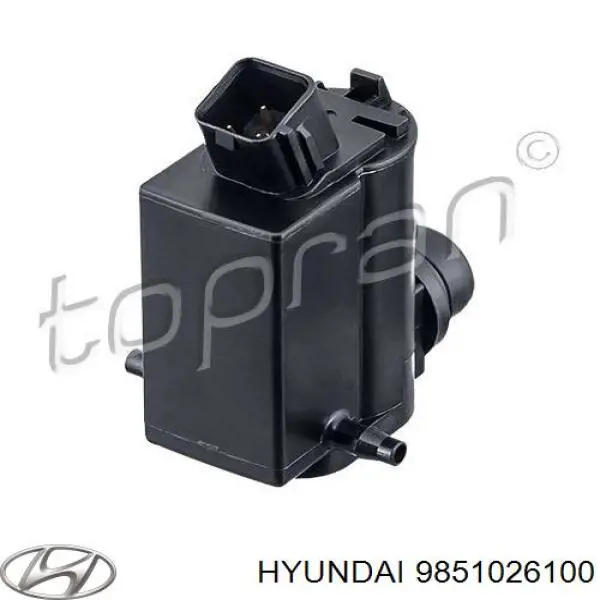 9851026100 Hyundai/Kia насос-мотор омывателя стекла переднего