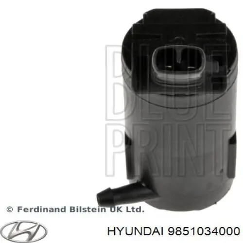 Двигатель омывателя лобового стекла Hyundai/Kia 9851034000 цена, от 4.21 USD