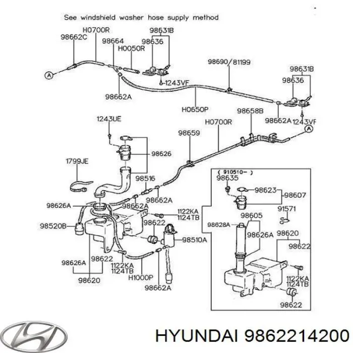 Кольцо уплотнительное насоса омывателя Hyundai/Kia 9862214200 цена, от 4.00 USD