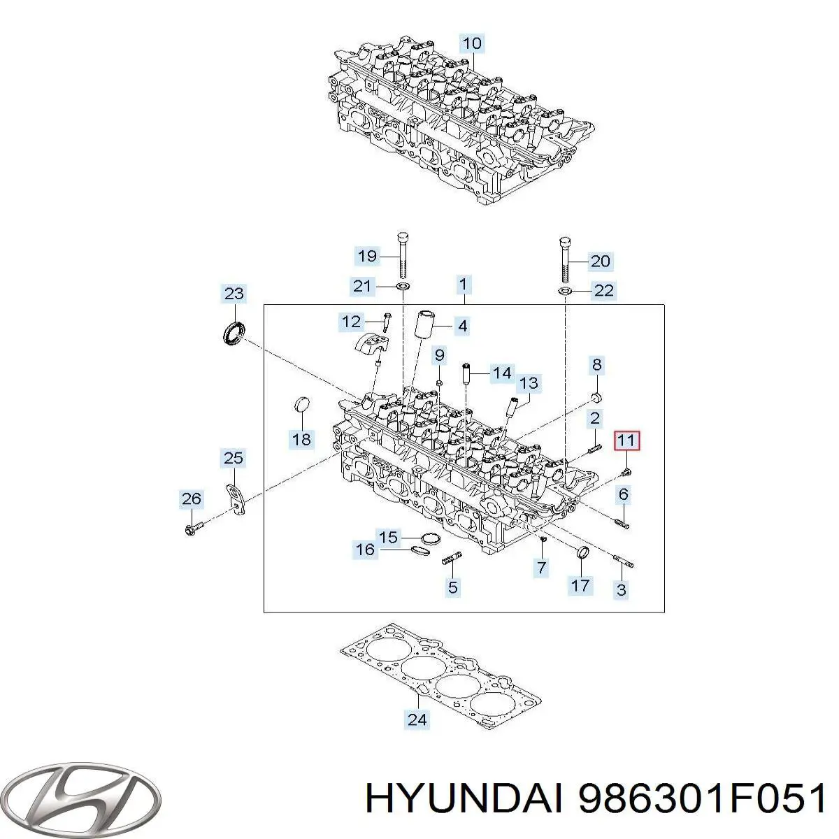 Купить 986301F051 Hyundai/Kia Форсунка омывателя стекла лобового, правая