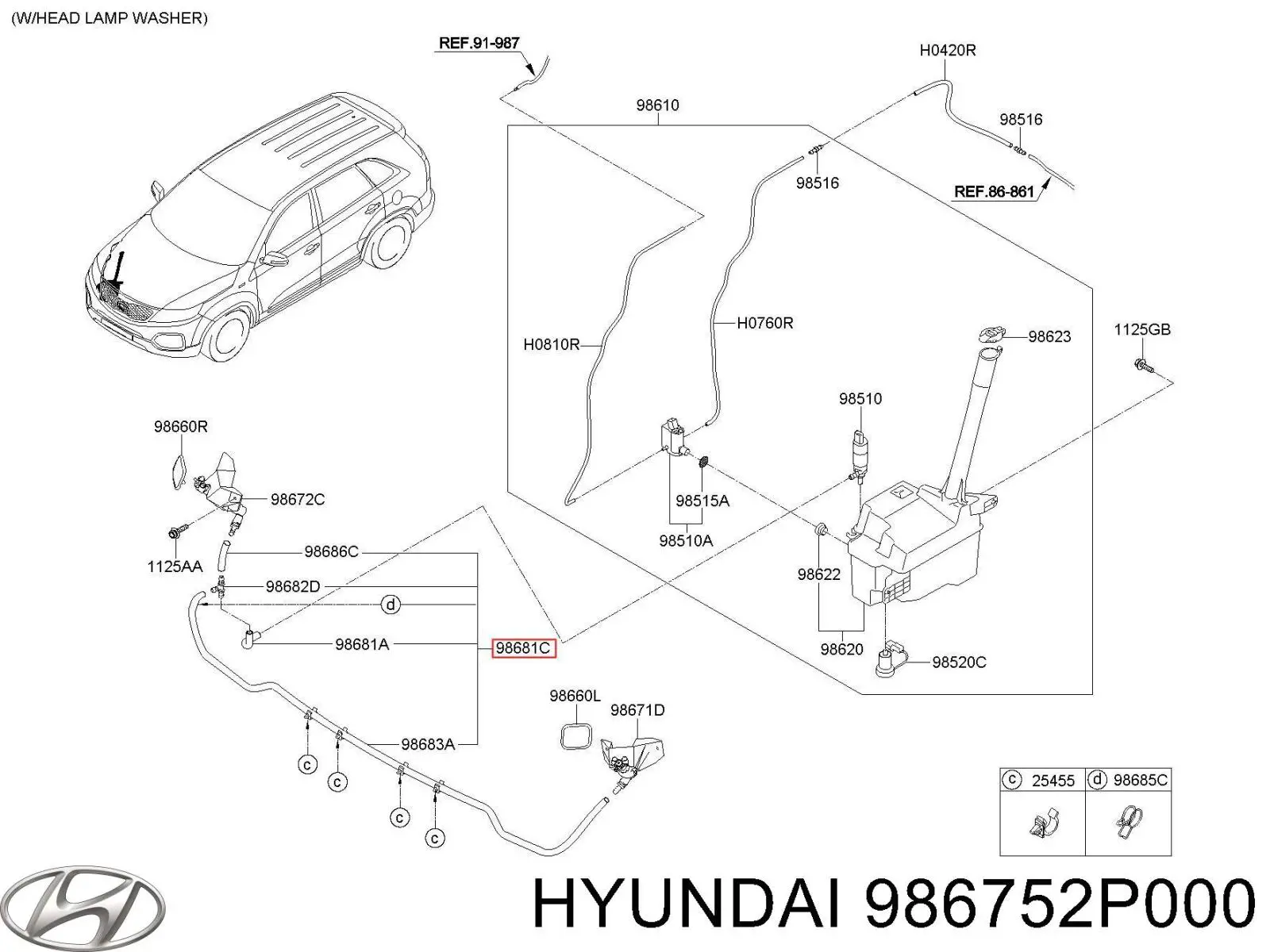  Hyundai/Kia 986752P000 цена, от 12.67 USD