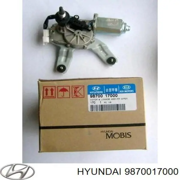 Motor de limpador pára-brisas de vidro traseiro para Hyundai Matrix (FC)