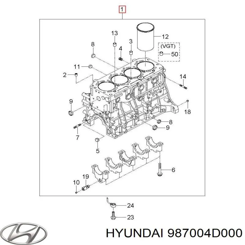 Моторчик заднего стеклоочистителя Hyundai/Kia 987004D000