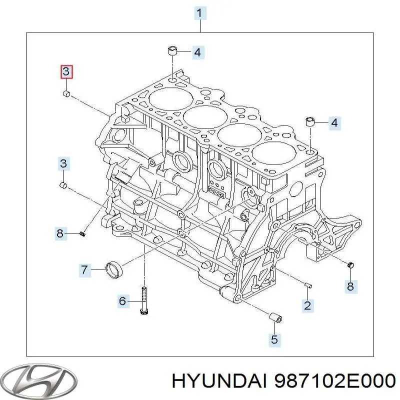 Купить 987102E000 Hyundai/Kia Мотор стеклоочистителя заднего стекла
