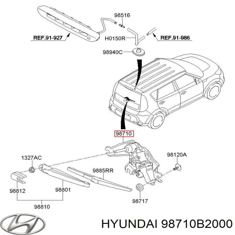 98710B2000 Hyundai/Kia 