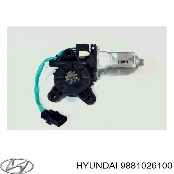Мотор стеклоподъемника двери передней левой 9881026100 Hyundai/Kia