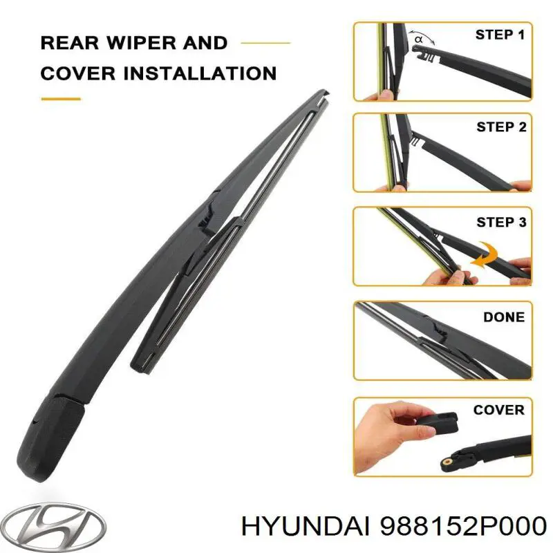 Купить 988152P000 Hyundai/Kia Рычаг-поводок стеклоочистителя заднего стекла