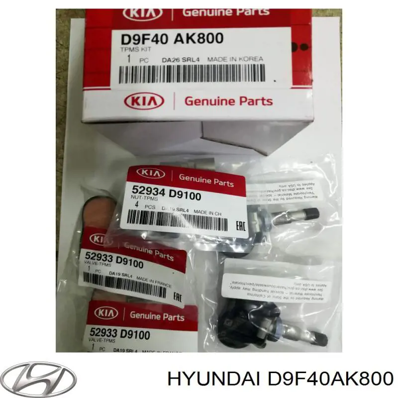 Датчик давления воздуха в шинах Hyundai/Kia D9F40AK800
