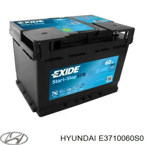 Аккумулятор автомобильный Hyundai/Kia E3710060S0 цена, от 174.50 USD