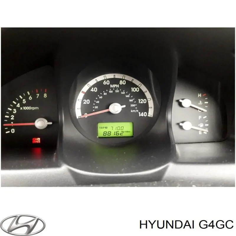 G4GC Hyundai/Kia Motor montado